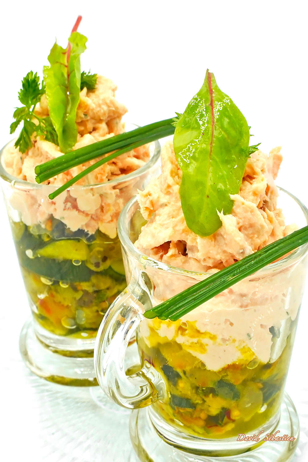 Cathdad créations Rillettes de saumon, petits légumes mijotés à la fleur de Thym
